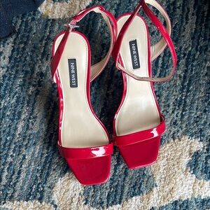 Nine West Red Patent Heels